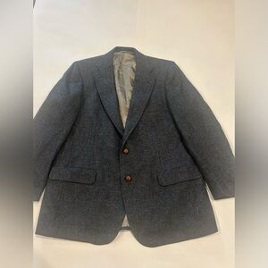 VTG Chaps Ralph Lauren Blazer Jacket Men’s 44 Grey Wool Saks Fifth Avenue